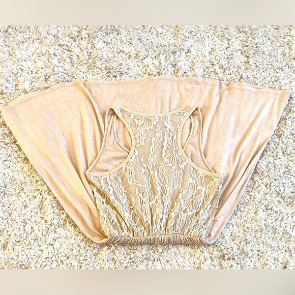 Iris Design Lace Detail Racerback Dress - Picture 3 of 6